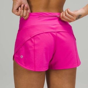Lululemon athletica high rise speed up short sonic pink